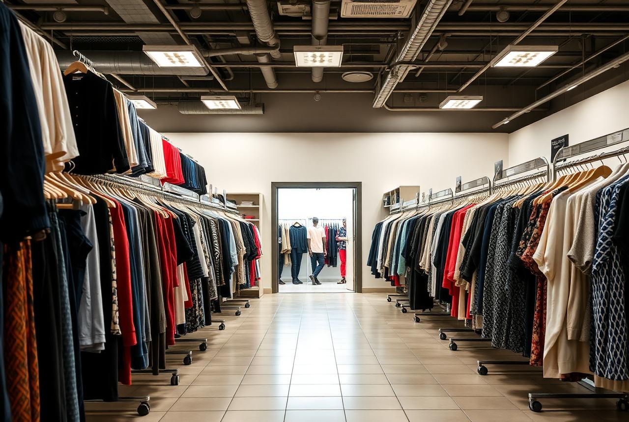 Interior of a retail stores site kept clean under a professional janitorial program
